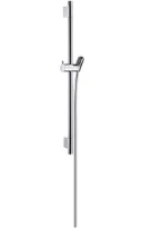 Hansgrohe Unica S Puro barre de douche 22 MM 650 MM chromé barre de douche, flexible de douche, pièce coulissante