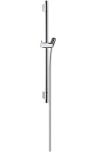 Hansgrohe Unica S Puro barre de douche 22 MM 650 MM chromé barre de douche, flexible de douche, pièce coulissante