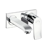 MELANGEUR DE LAVABO MONO-COMMANDE HANSGROHE METRIS chromé montage mural