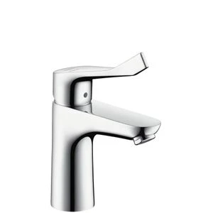Hansgrohe Focus 100 wastafelmengkraan zonder lediging - CoolStart - met extra lange greep - chroom