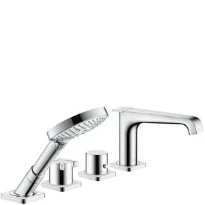 SET DE FINITION AXOR CITTERIO E chromé thermostatique 4 trous sur carrelage