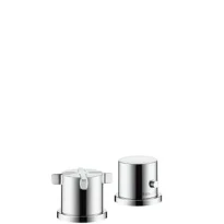 SET DE FINITION AXOR CITTERIO E chromé 2-trous thermostatique - sur gorge