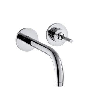 Axor Uno set de finition fixation murale chromée avec bec 16,5cm