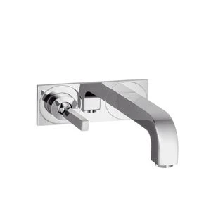 SET DE FINITION AXOR CITTERIO chromé p/mitigeur model murale - plaque - ecoulement 165 mm