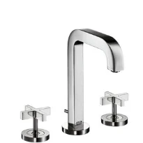 MELANGEUR DE LAVABO 3-TROUS AXOR CITTERIO chromé poign?es cruciformes sans plaque d?corative