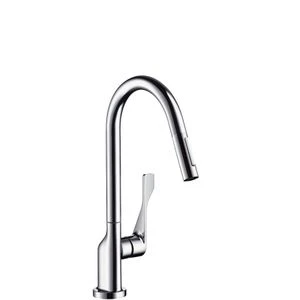 MELANGEUR DE CUISINE MONO-COMMANDE AXOR CITTERIO inox a/douchette extractible - bec pivotant