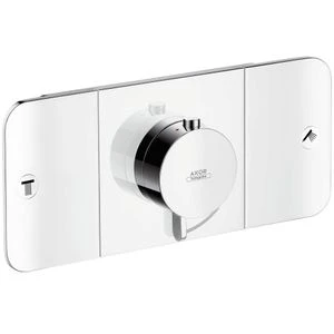 Axor One afwerkset thermostaatmodule voor 2 systemen - chroom
