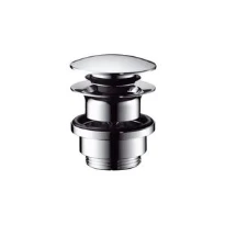 Hansgrohe vidage lavabo 5/4 chromé sans tirette push-open-commande click-clack