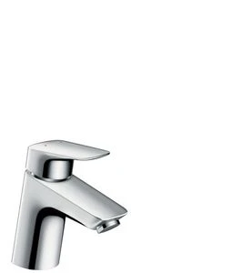 Hansgrohe Logis 70 mitigeur lavabo avec vidage click-clack - chromé - safety function