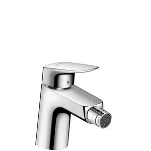 Hansgrohe Logis mitigeur bidet bec fixe chromé safety function, avec vidage
