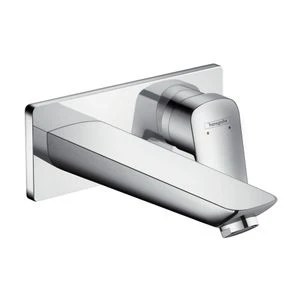 Hansgrohe Logis mitigeur mural chromé encastré, bec 195mm, safety function