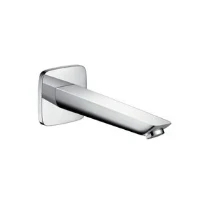 ECOULEMENT BAIGNOIRE HANSGROHE LOGIS chromé saillie 195mm mousseur quickclean, débit 25L/min