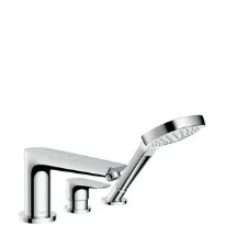 MELANGEUR BAIGNOIRE 3-TROUS HANSGROHE TALIS E chromé sur gorge avec douchette, flexible 1,10m