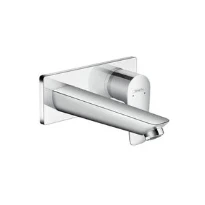 MELANGEUR . HANSGROHE TALIS E chromé mural encastré bec 165mm