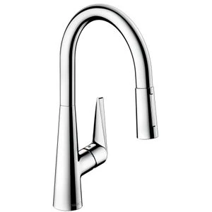MELANGEUR DE CUISINE MONO-COMMANDE HANSGROHE TALIS S inox comfortzone 200 avec douchette extractible