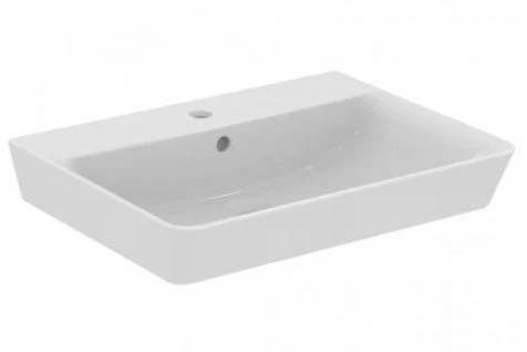 Ideal Standard Connect Air Cube lavabo 600 x 460 mm - blanc - avec trou de robinet - avec trop-plein