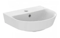 Ideal Standard Connect Air Arc lave-mains 400 x 350 mm - blanc - avec trou de robinet - avec trop-plein