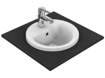 Ideal Standard Connect lavabo encastré 380 x 380 x 165 mm - blanc - avec trou de robinet - avec trop-plein
