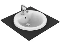 Ideal Standard Connect lavabo encastré 480 x 480 mm - blanc - avec trou de robinet - avec trop-plein