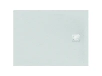 Ideal Standard Ultra Flat S receveur de douche composite minéral 1400 x 700 x 30 mm - sand - antidérapant - couvercle en acier inoxydable