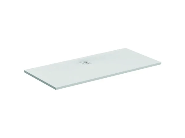 Ideal Standard Ultra Flat S receveur de douche composite minéral 1700 x 700 x 30 mm - sand - antidérapant - couvercle en acier inoxydable