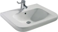 Ideal Standard Contour 21 lavabo pour personnes handicapées 650 x 550 x 195 mm - blanc - avec trou de robinet - avec trop-plein