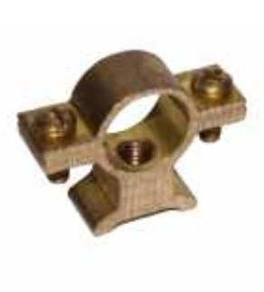DBJ messing buisbeugel M7 x 22 mm - zwaar model met rechthoekige voet