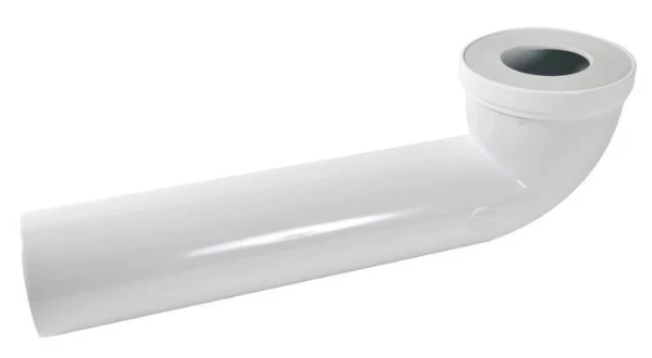 Nicoll coude de raccordement wc 90° FM 107 x 90 mm - modèle long 400 mm