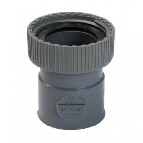 Nicoll PVC lijm mof met moer FF 6/4 x 40 mm