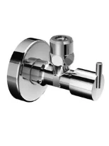 ROBINET D'ARRET EQUERRE SCHELL PINT 1/2 X 10MM chromé avec rosace