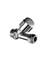 ROBINET D'ARRET DROIT SCHELL COMFORT 3/8 M X 10 MM chromé sans rosace