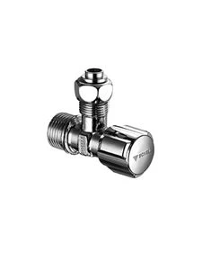 Schell Comfort haakse hoekstopkraan 3/8 x 3/8 - chroom - zonder rozet - met wartelmoer - voor spoelbak