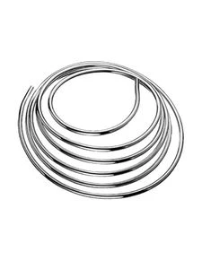 Schell buis 10 mm (rollengte 5 m) - chroom