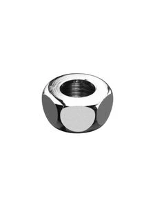 Schell moer 10 x 1/2 F - chroom - zonder knelring
