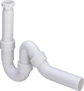 SIPHON TUBULAIRE VIEGA 6/4 X 40 blanc synthetique
