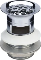 BONDE VIEGA 70 - 5/4 X 60 chromé pour lavabo avec trop pleine