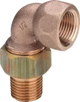 Viega bronze raccord union coude en 3 pieces joint conique MF 1/2 x 1/2