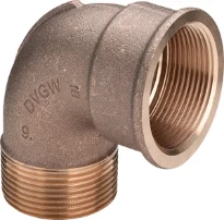 Viega bronze coude 90° MF 4/4 x 4/4