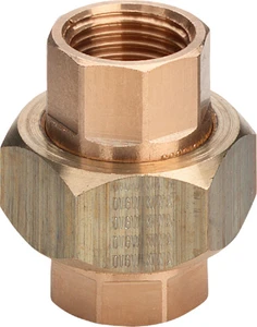 Viega bronze raccord 3-pièces droit joint plat FF 1/2 x 1/2