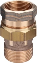 Viega bronze raccord union en 3 pieces joint plat MF 3/8 x 3/8