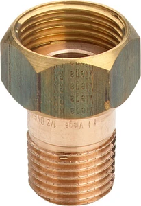 Viega bronze raccord 2-pièces avec écrou libre MF 1/2 x 3/4