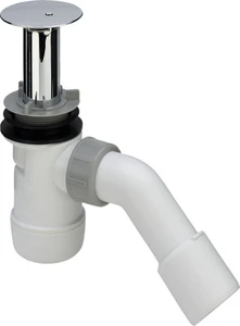 VIDAGE TUB DE DOUCHE VIEGA DUOPLEX 75 chromé avec tube surverse - decharge 52 mm