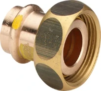 Viega Profipress Gas raccord union en 2 pieces avec ecrou libre joint conique FF 15 x 7/8 F