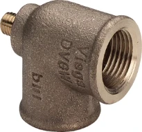 Viega bronze coude pour plaque de montage 90° FF 1/2 x 1/2