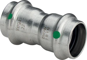Viega Sanpress Inox manchon FF 15 x 15 mm