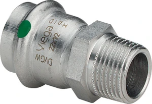 Viega Sanpress Inox raccord de transition MF 15 x 1/2 M