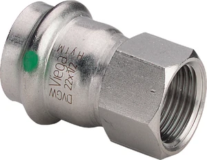 Viega Sanpress Inox raccord de transition FF 22 x 3/4 F