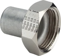 Viega Sanpress Inox raccord intern en 2 pieces avec ecrou libre MF 15 x 3/4 F