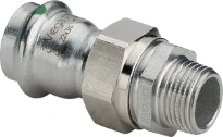 Viega Sanpress Inox raccord union en 3 pieces joint plat MF 22 x 3/4 M