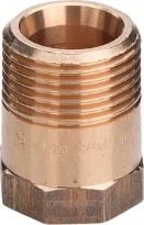 Viega bronze reduction long avec mbc MF 3/8 x 1/4